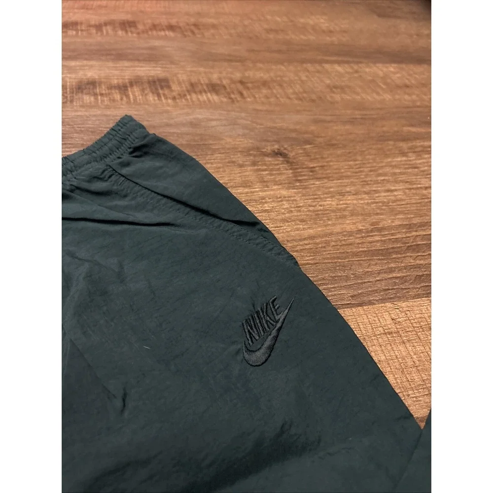 Vtg Nike Mens XL Pants Track Jogging Windbreaker Running Jersey Nylon Green EUC